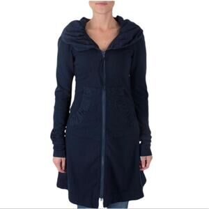 Prairie Underground Full Zip Cloak Hoodie in Black - size Small